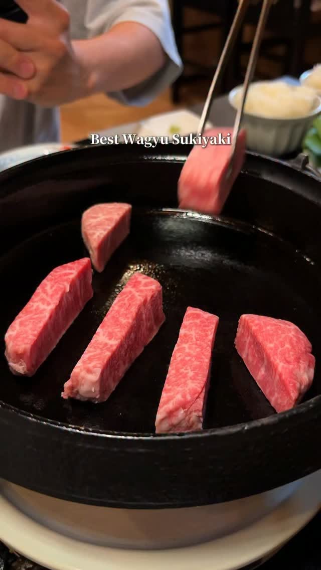 Premier Thick-Cut Wagyu Sukiyaki in Osaka