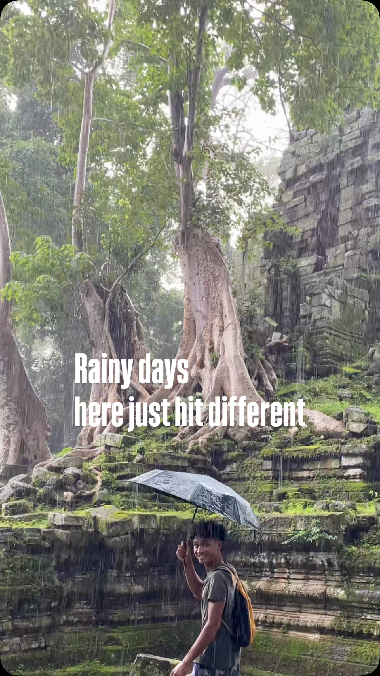 Angkor Temples On A Rainy Day