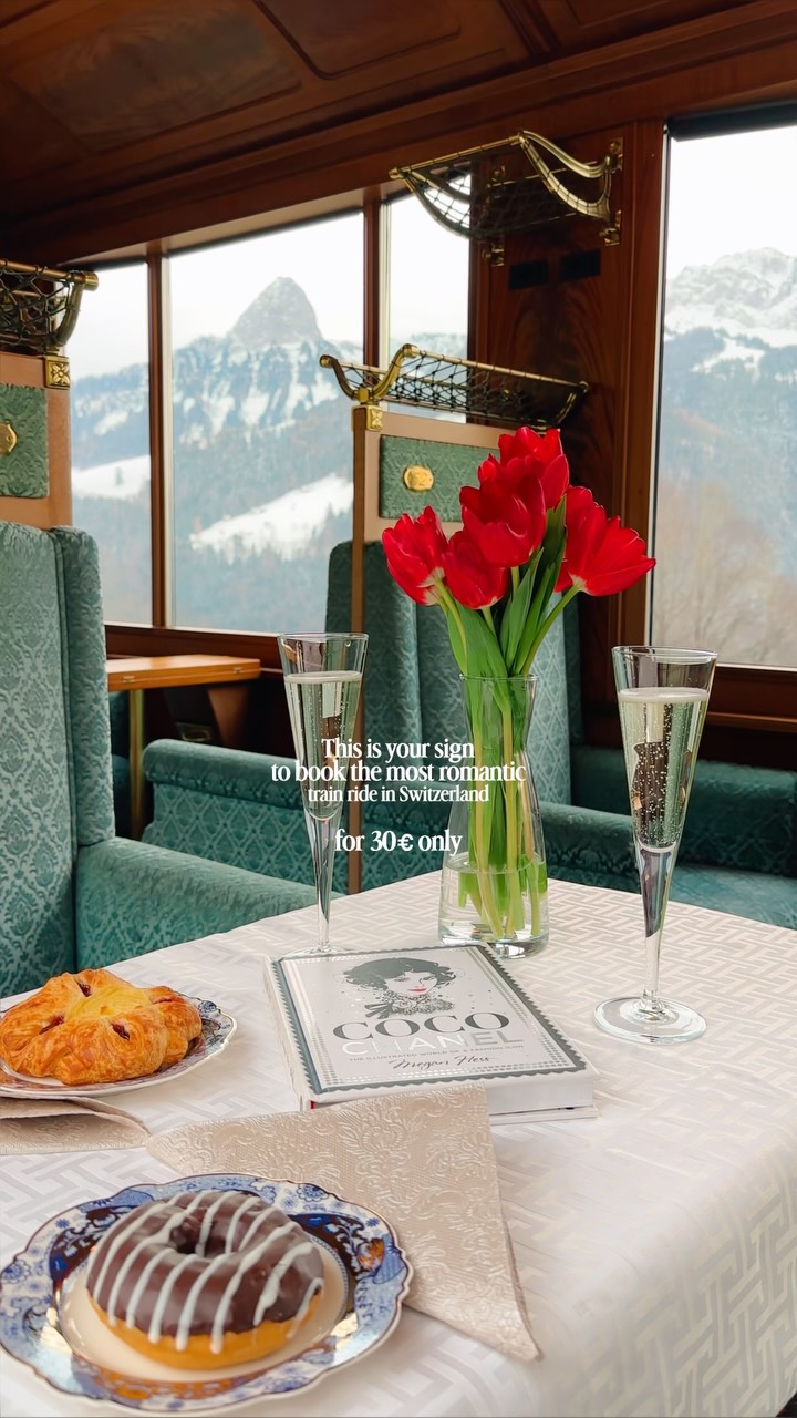Swiss Train Ride Through Scenic Lake Geneva Region