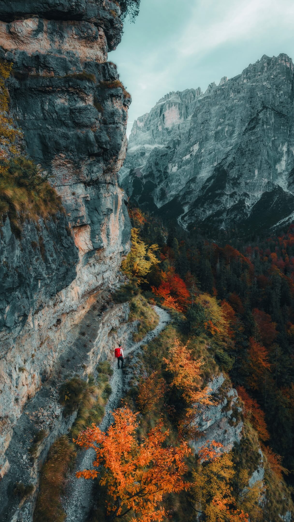 Autumn Mountain Trails In The Dolomites