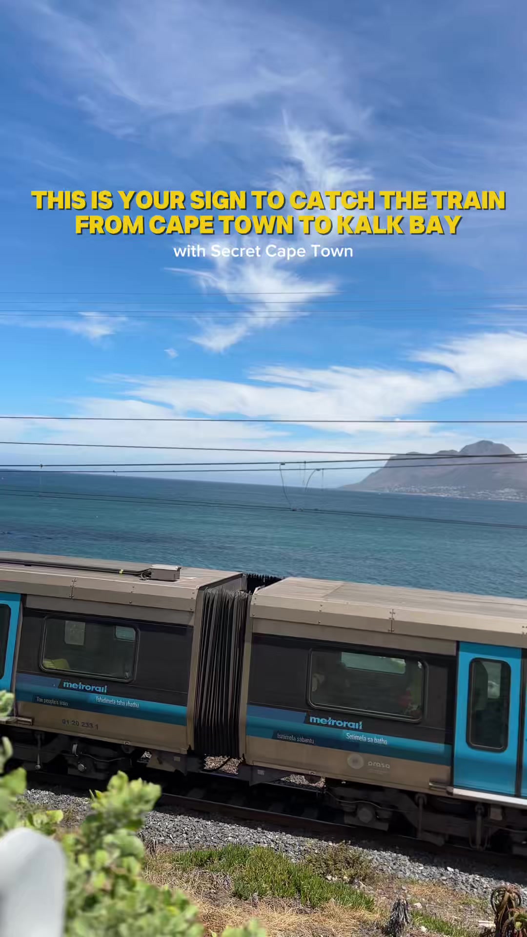 Coastal Train Journey to Kalk Bay Village