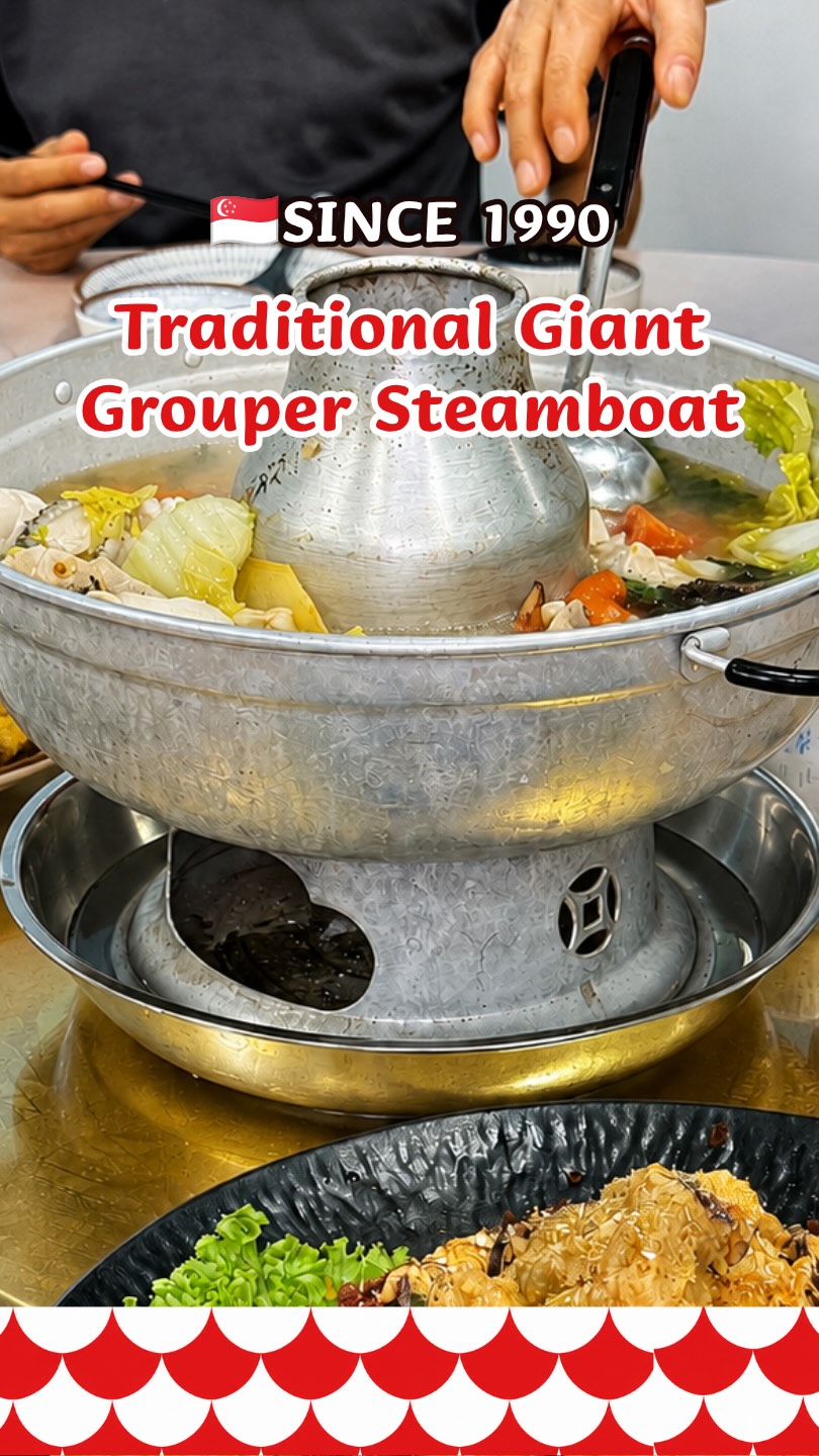 Singapore's Favorite Grouper Fish Head Steamboat Spot