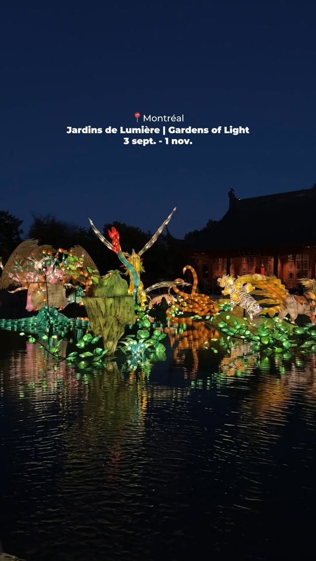 Montreal Botanical Garden's Illuminated Cultural Gardens