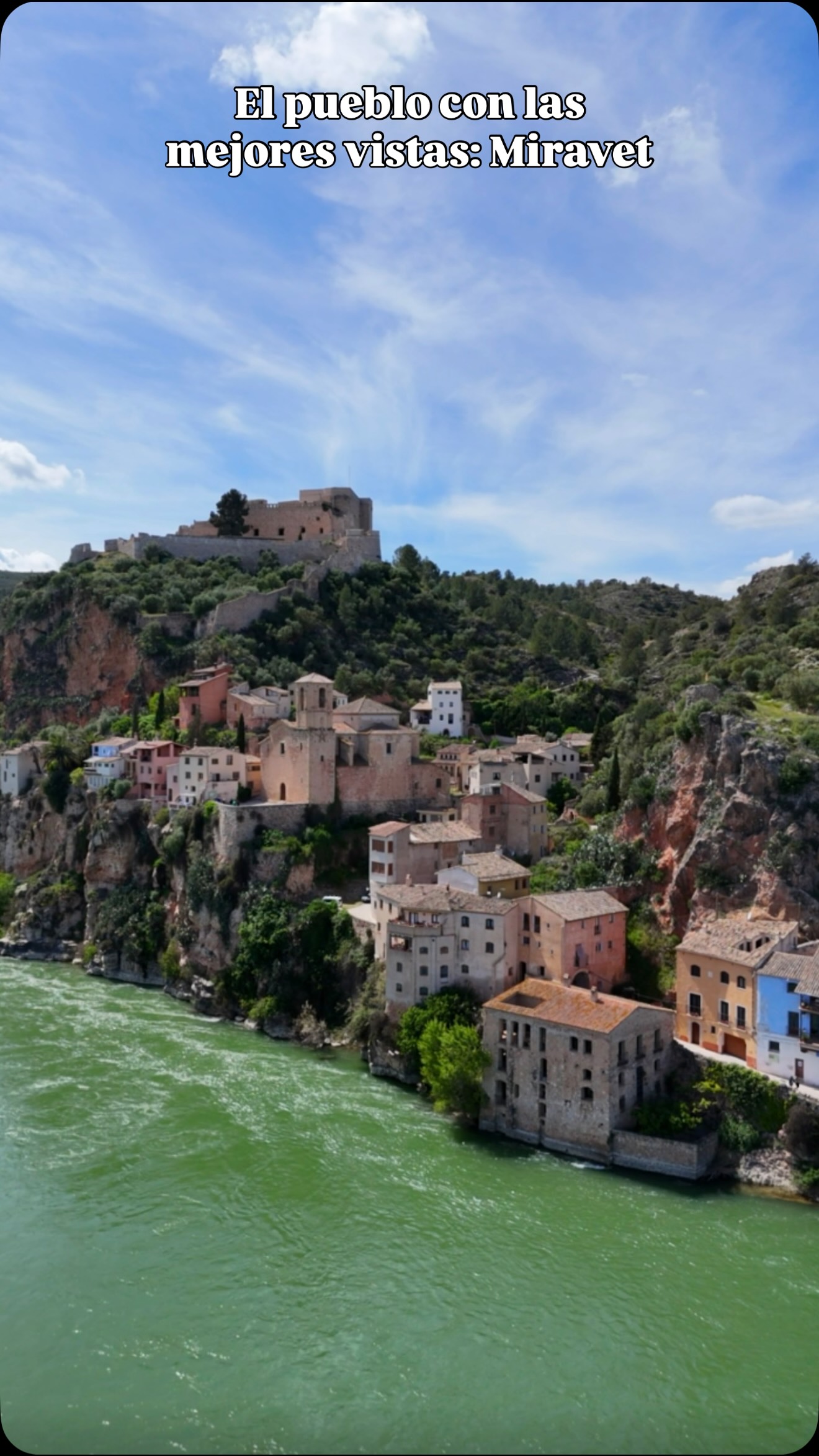 Medieval Miravet Castle Town On The Ebro River