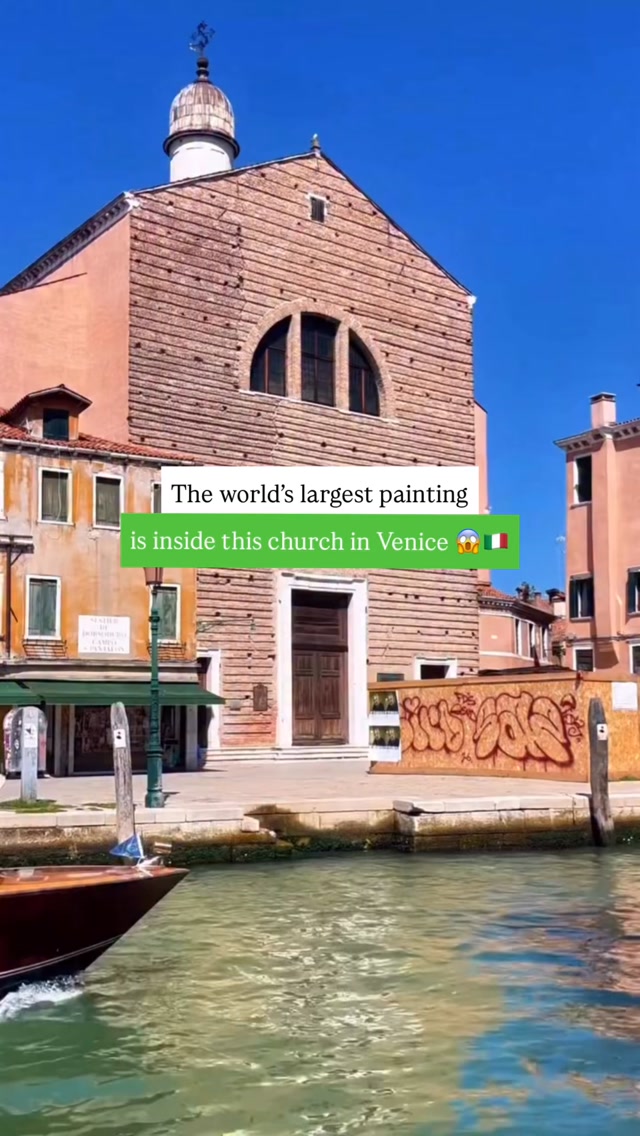 Church of San Pantalon Features Gigantic Canvas Painting