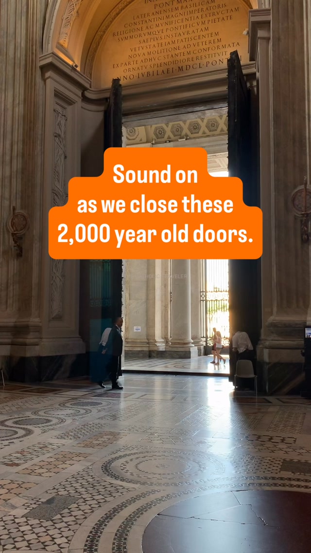 Ancient Roman Doors Moved From Curia To Basilica
