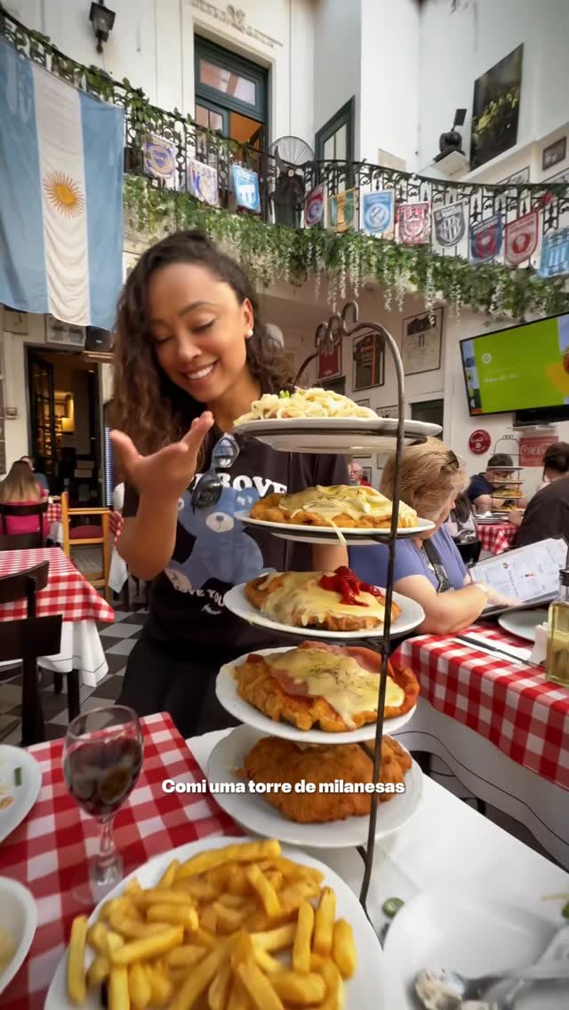 Historic Latin American Restaurant Serves Milanesa Tower