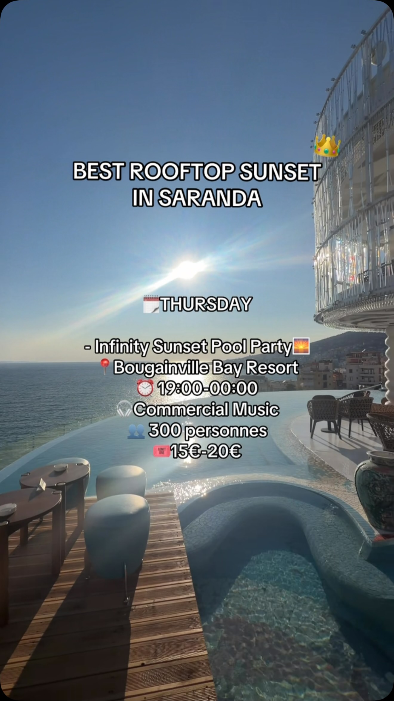 Bougainville Bay Resort Sunset Pool Party