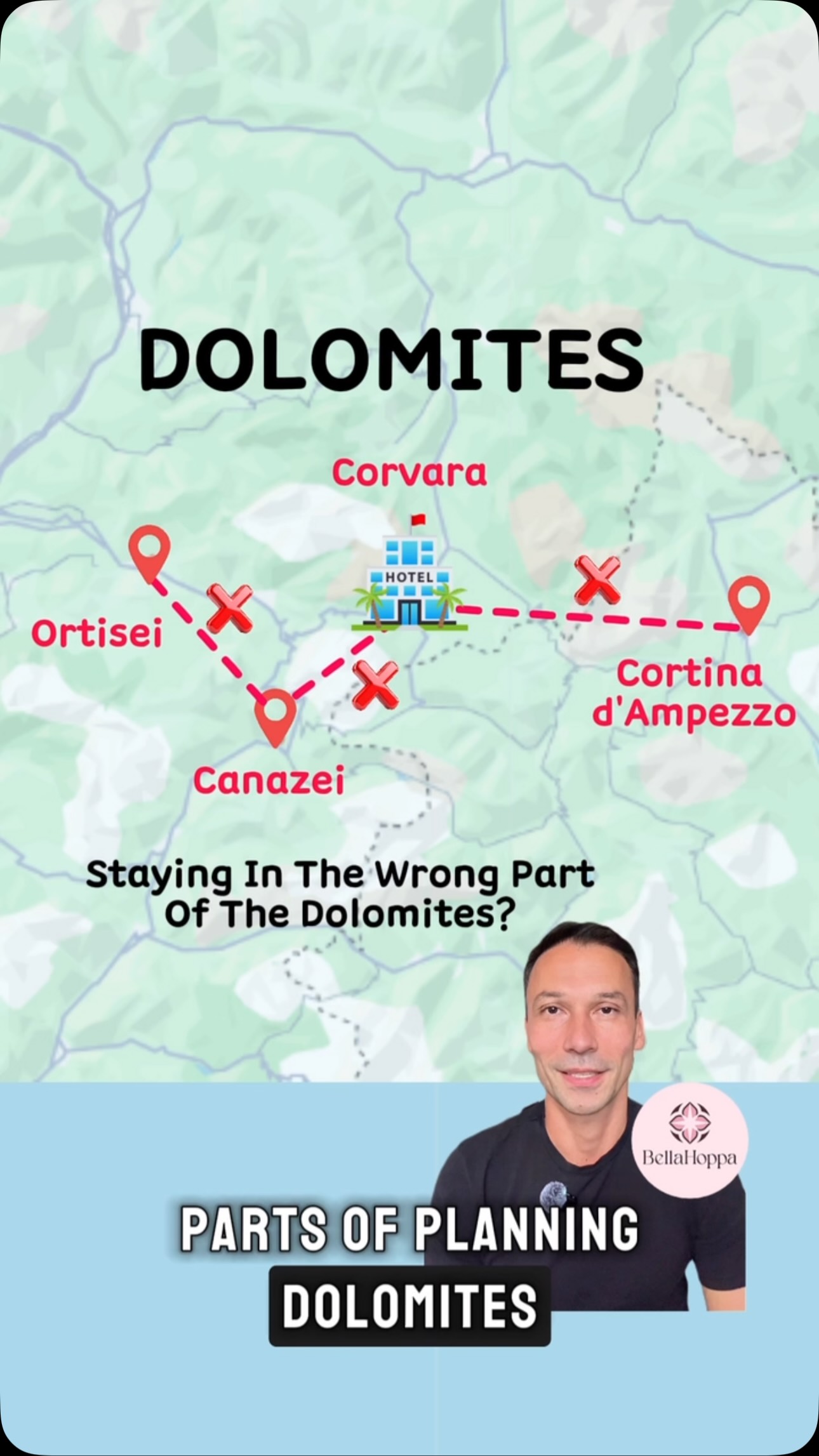 Dolomites Itinerary: Western Peaks and Cortina Base