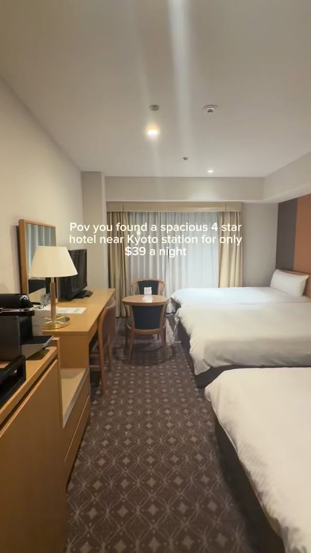 Spacious Kyoto Hotel Near Station From $39