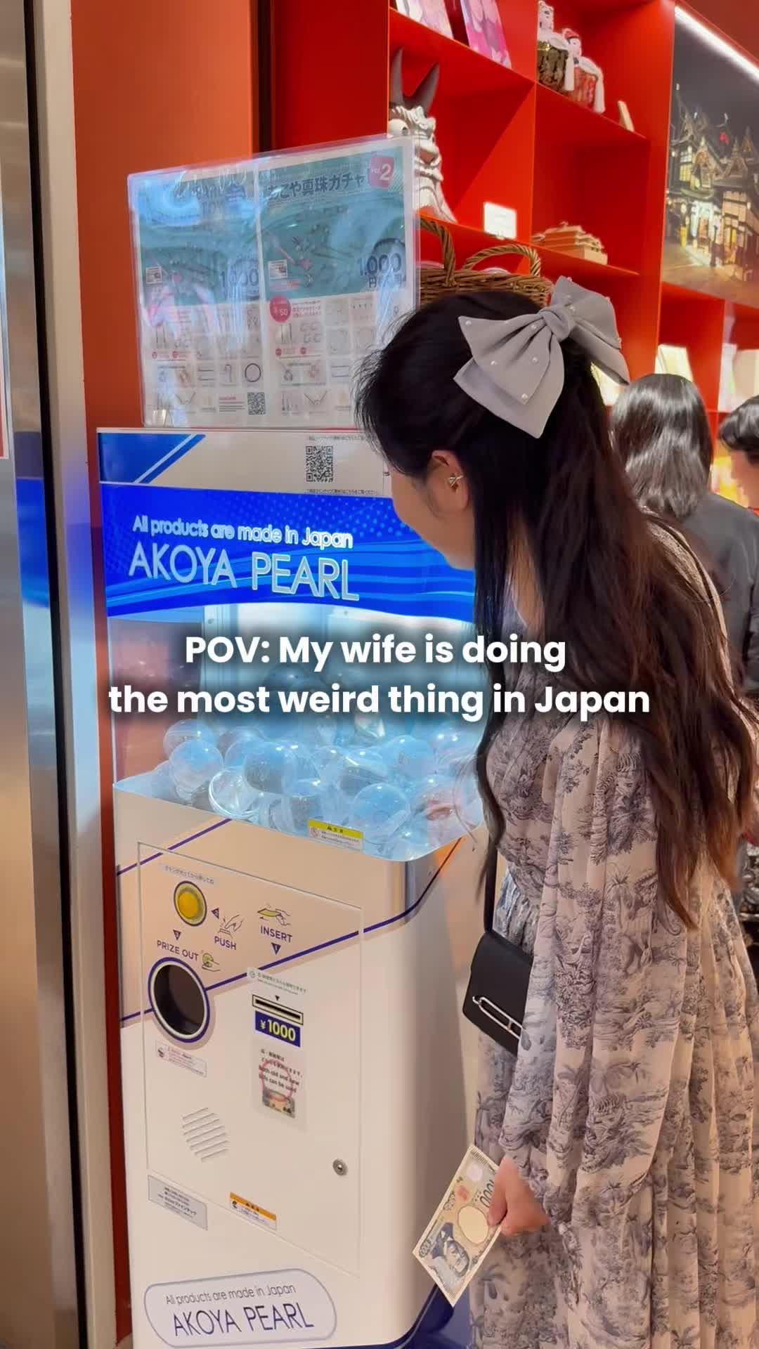 Japanese Gashapon Dispensing Akoya Pearl Jewelry