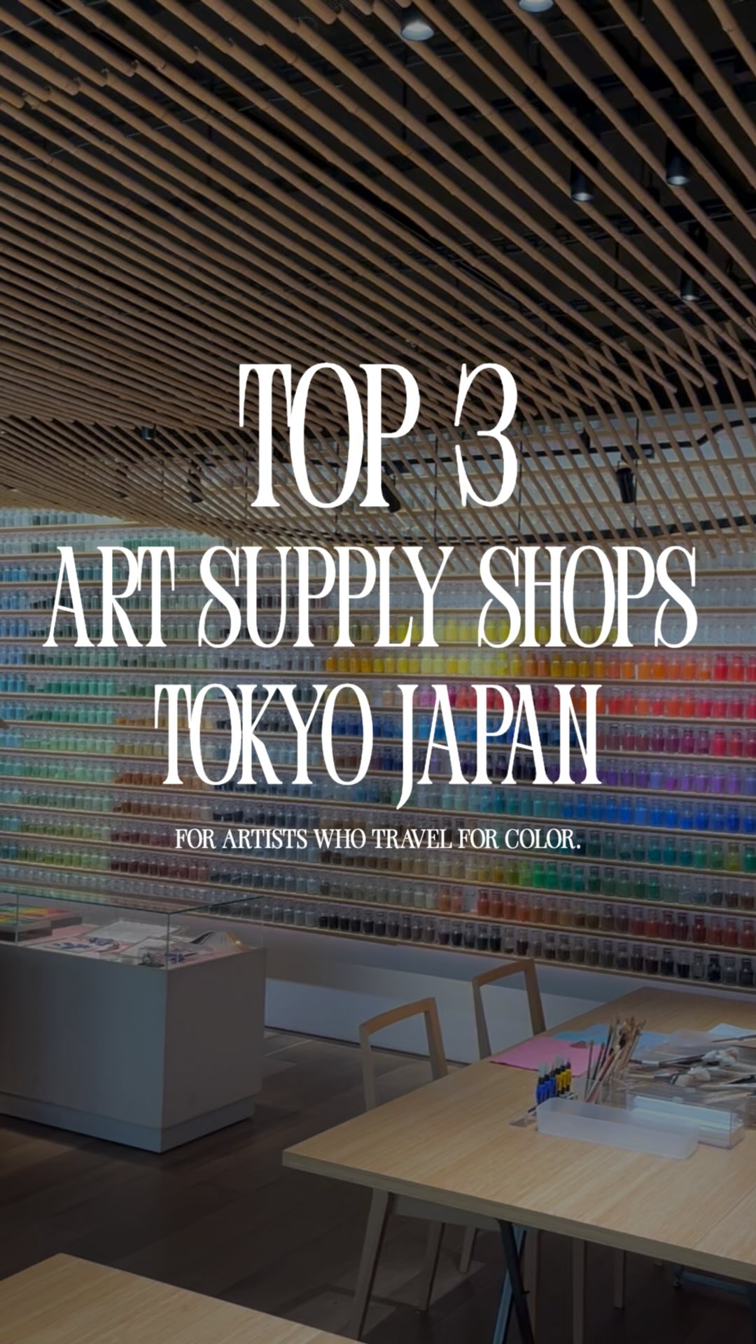 Art Supply Havens for Tokyo Artists