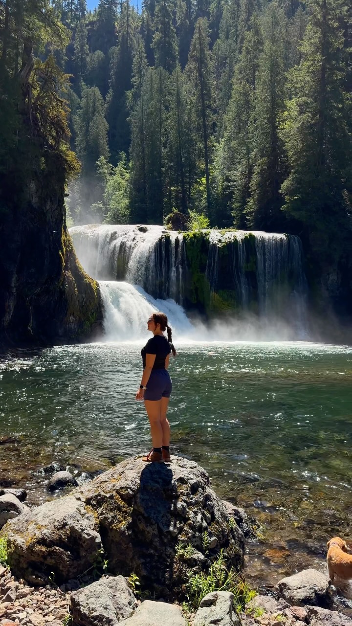 Lewis River Falls Trail Waterfalls and Camping