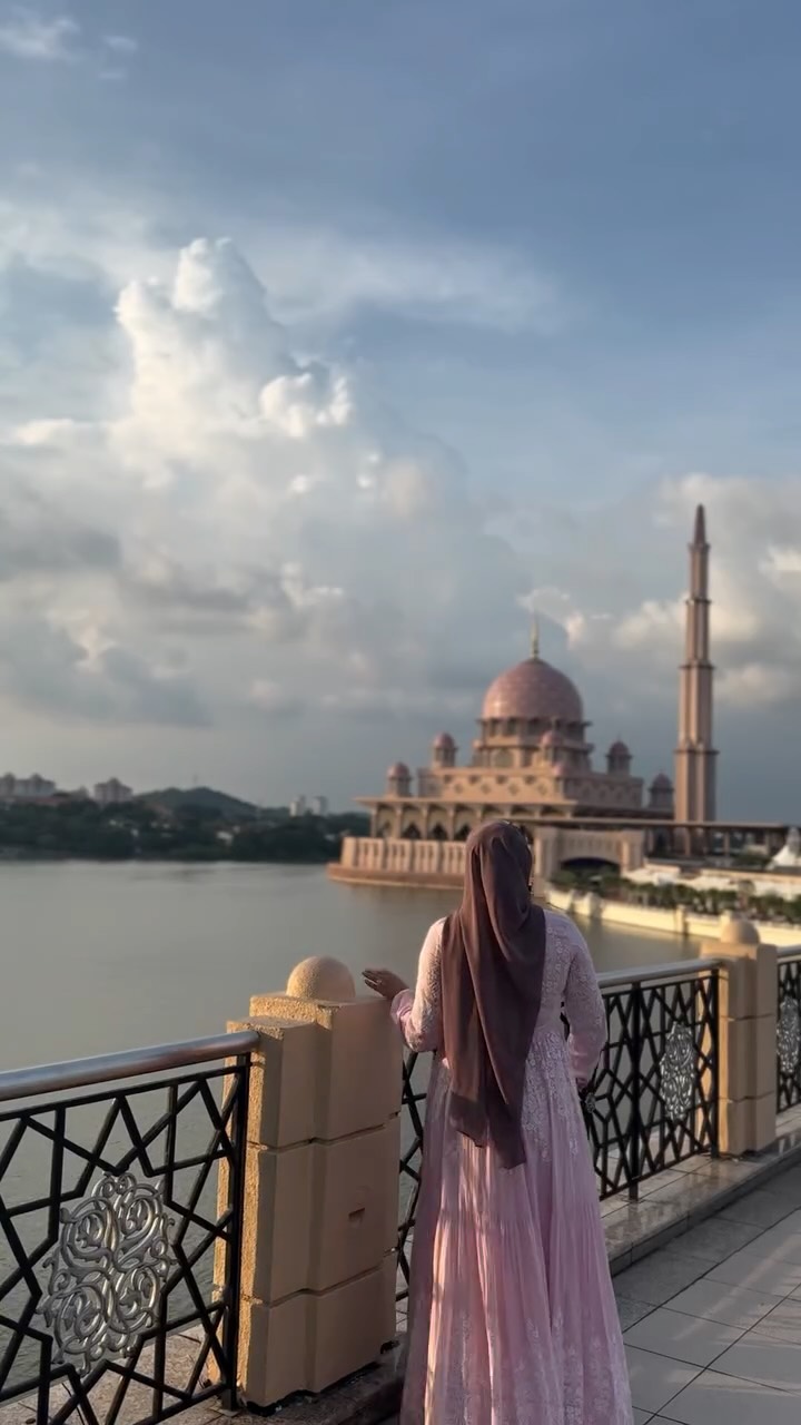 Putrajaya Mosque and Lake in Malaysia