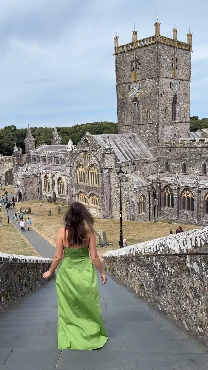 Historic Welsh City With Cathedral and Palace