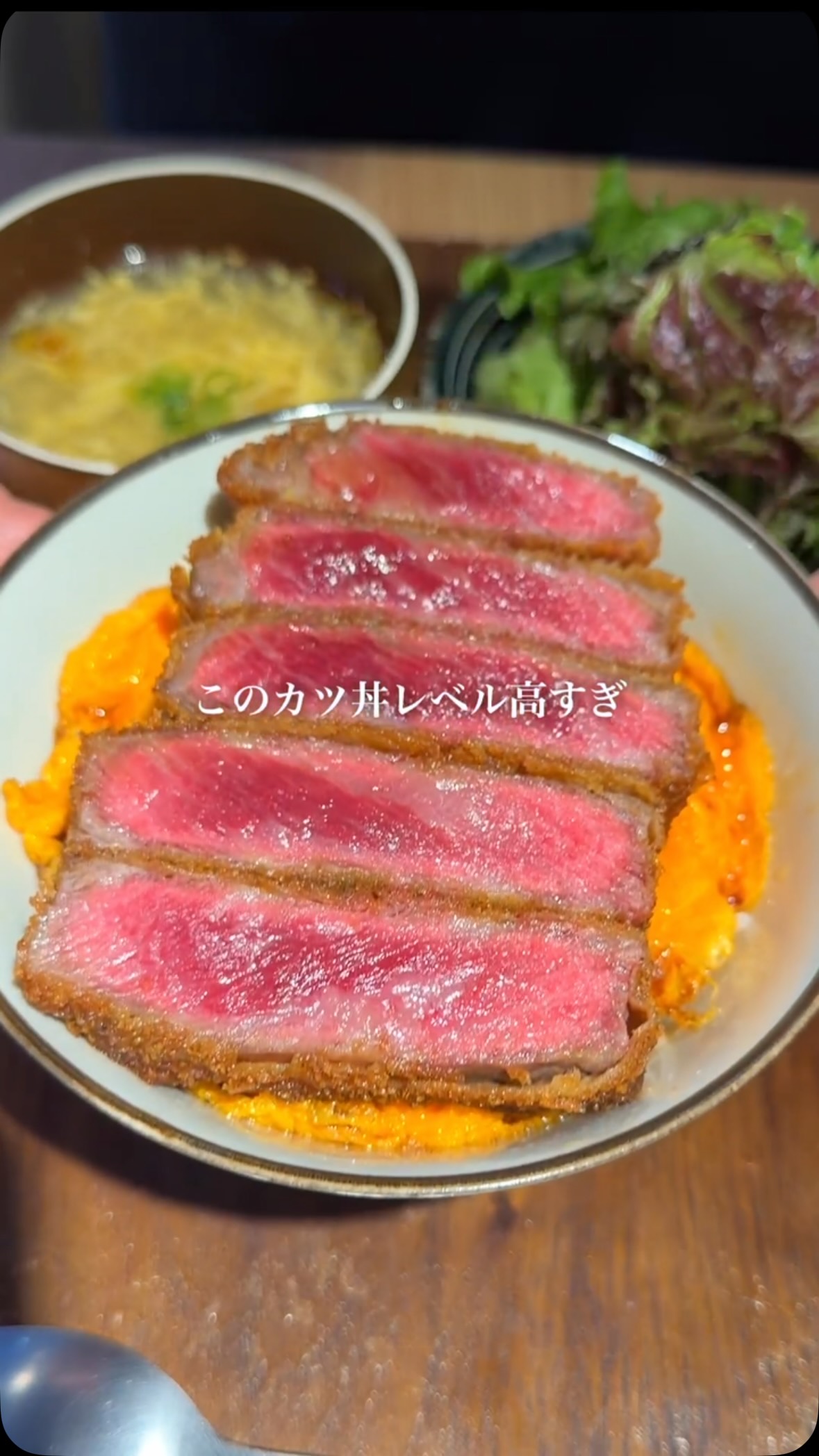 Hirokiya Shibuya's Unclosed Katsudon With Sirloin