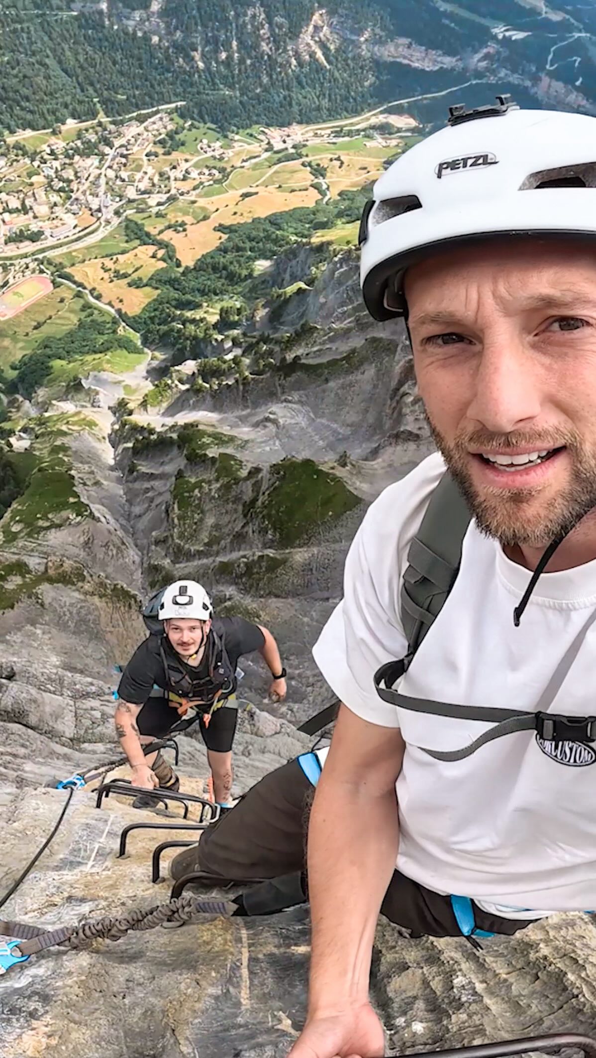 Longest Swiss Via Ferrata Climb In The Alps