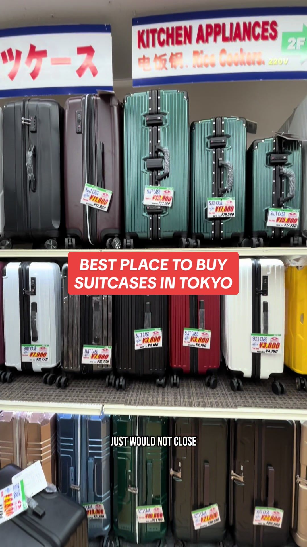 Tokyo Stores for Budget Luggage