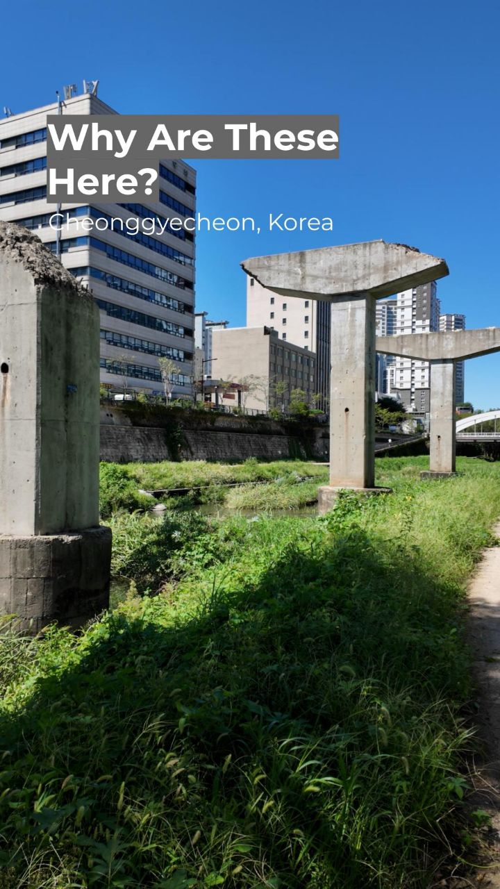 Seoul's Remnants: Cheonggyecheon Highway Pillars
