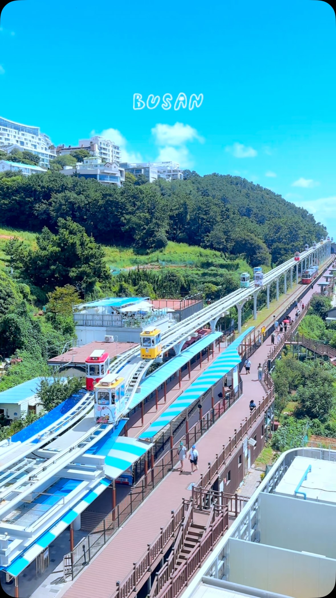 Busan's Haeundae District Sky Capsule and Train