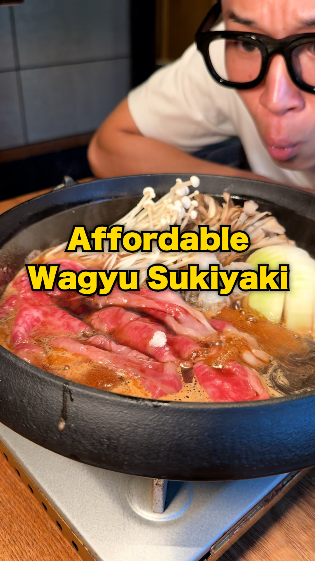 Affordable Wagyu Sukiyaki at Kyoya Karasuma