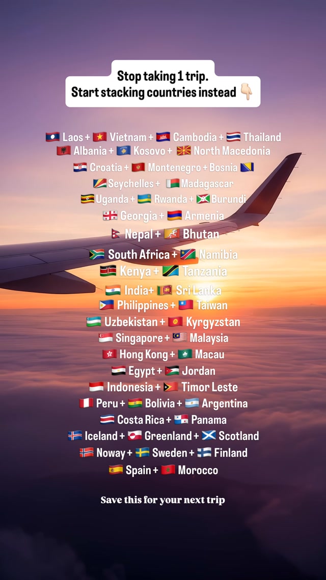 Budget Travel Strategy: Stack Countries For More Trips