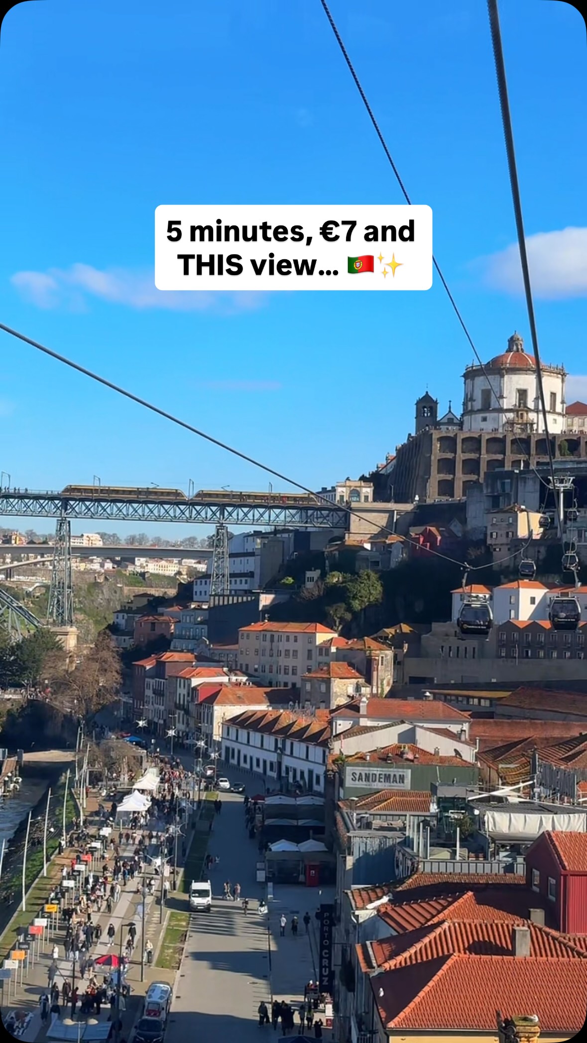 Gaia Cable Car Offers Views of Porto Landmarks