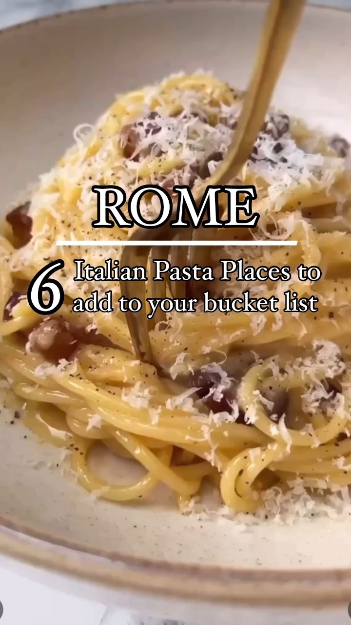 Rome's Best Pasta Restaurants Worth Visiting