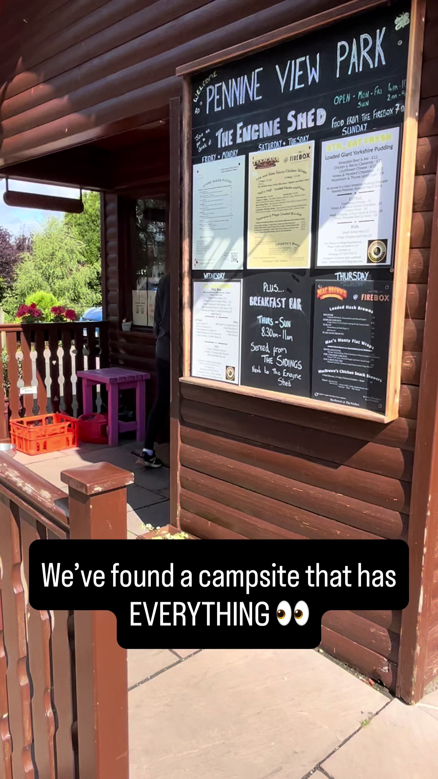Caravan Park, Shop, and Trail Connect to Pennine Way