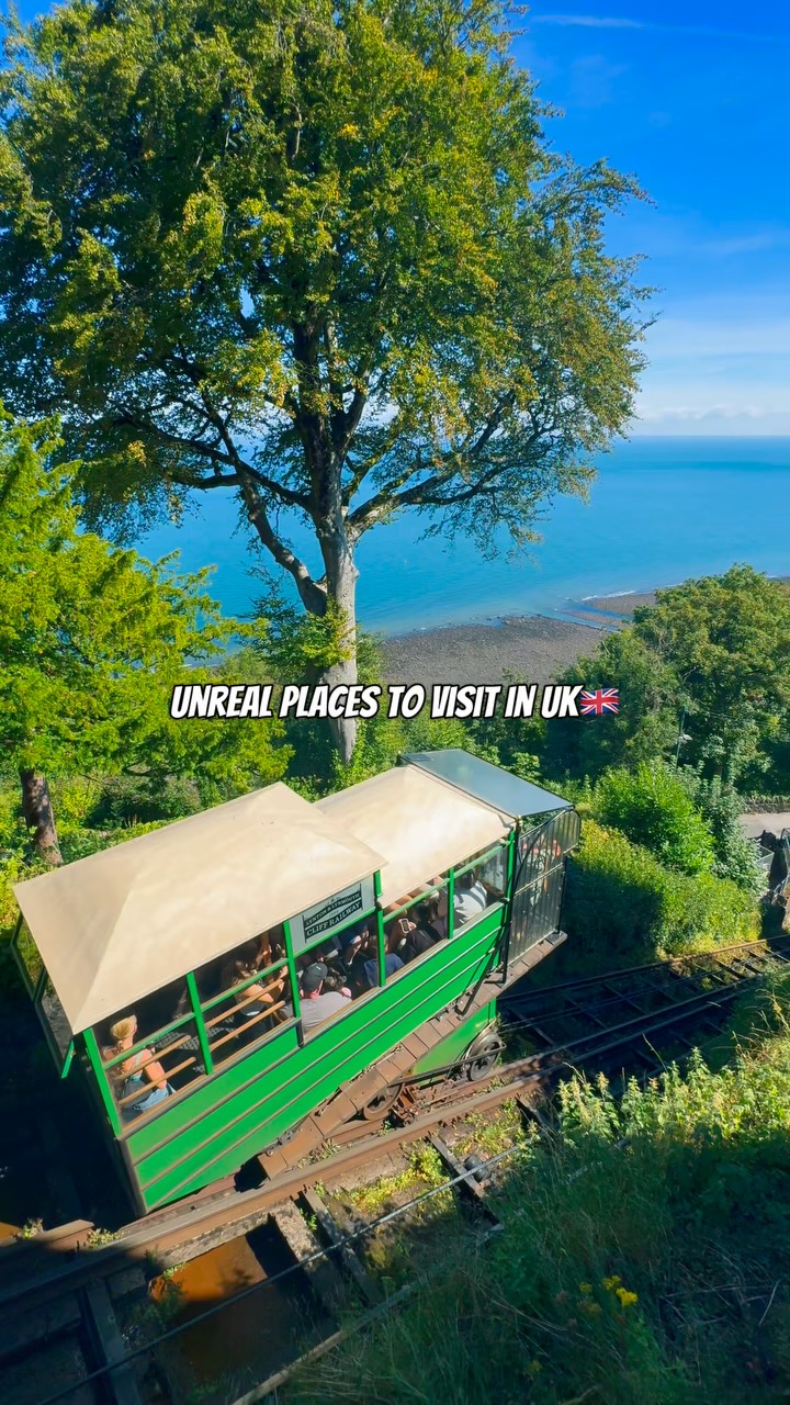 Water-Powered Cliff Railway Connects Two Coastal Towns