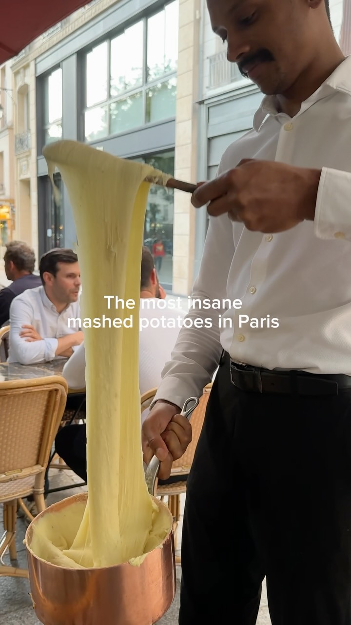 Creamy Aligot Served In Paris Restaurant