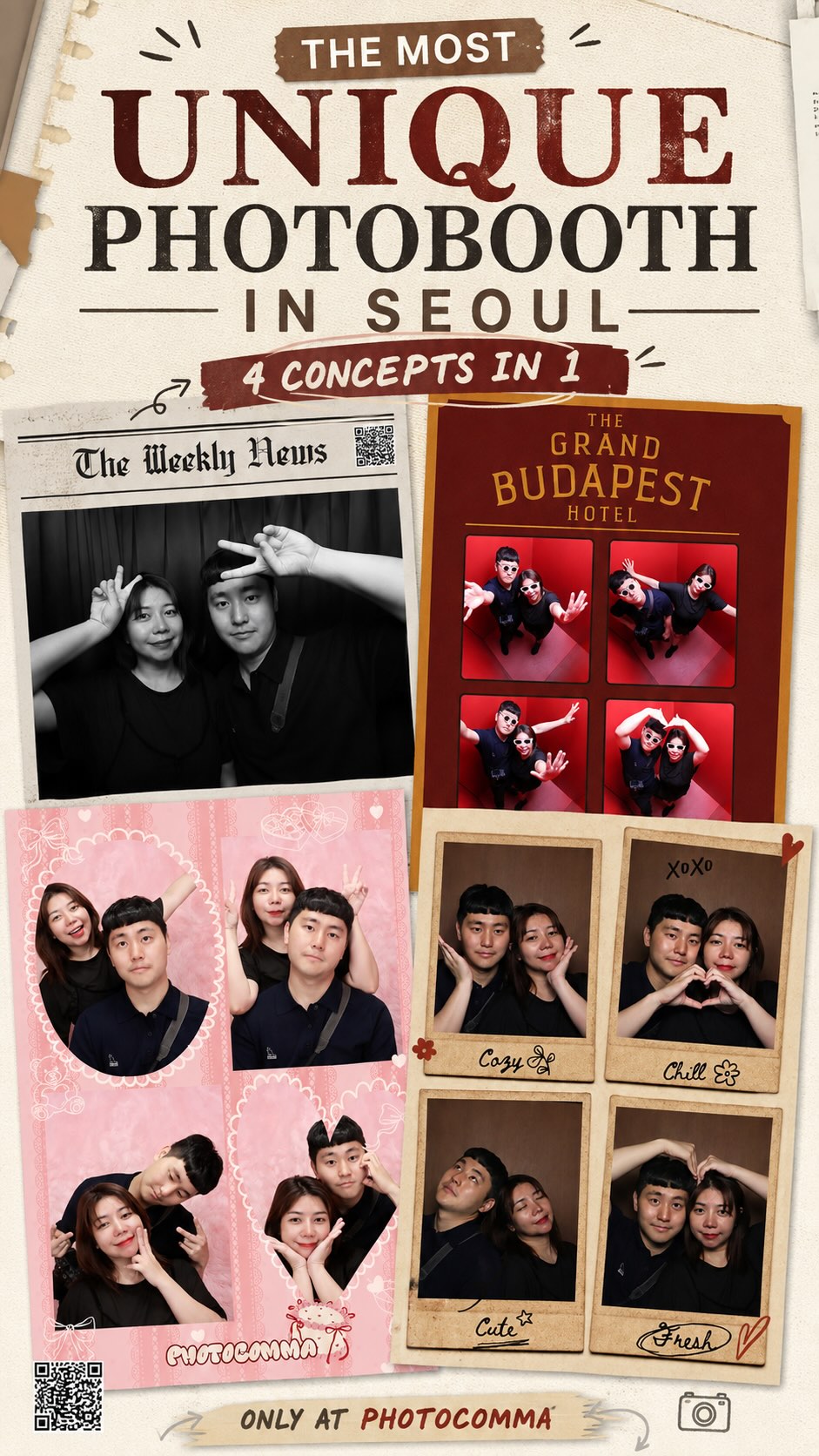 Seongsu Photobooth Concepts Offer Diverse Styles