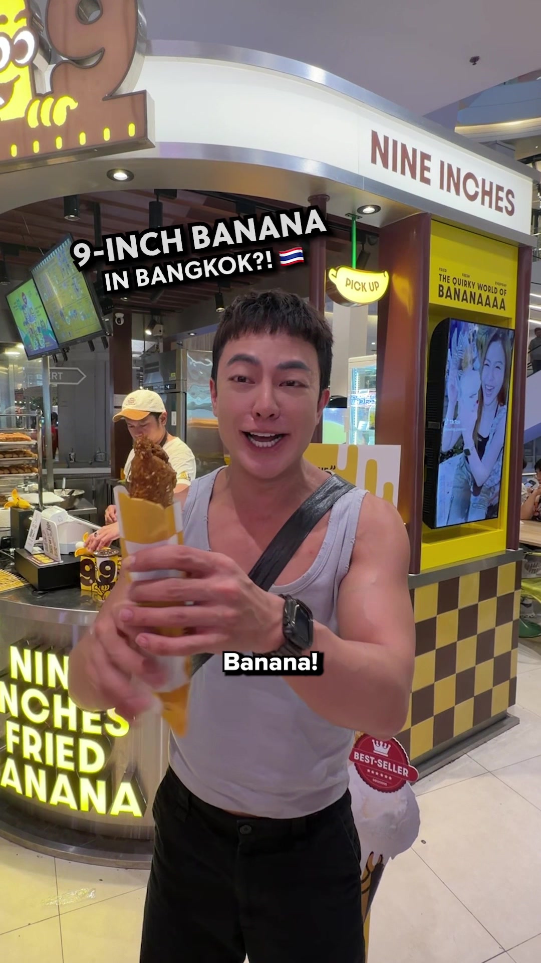 Bangkok's Giant Fried Banana At Siam Paragon