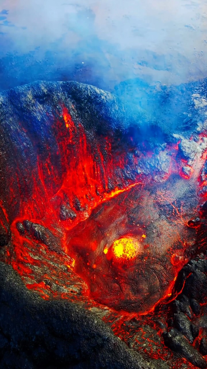 Iceland's Fagradalsfjall Volcano Erupts Molten Rock
