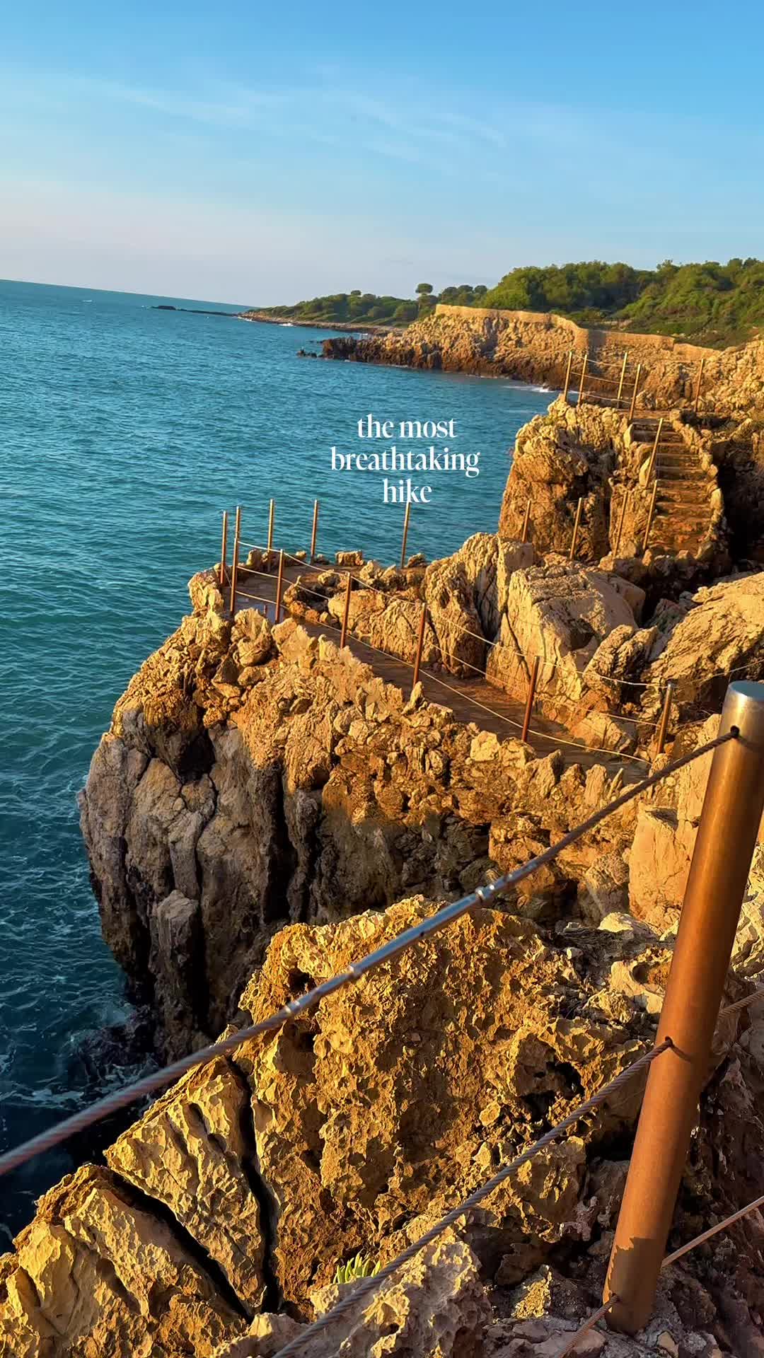 Coastal Hike At Cap D'Antibes At Sunrise