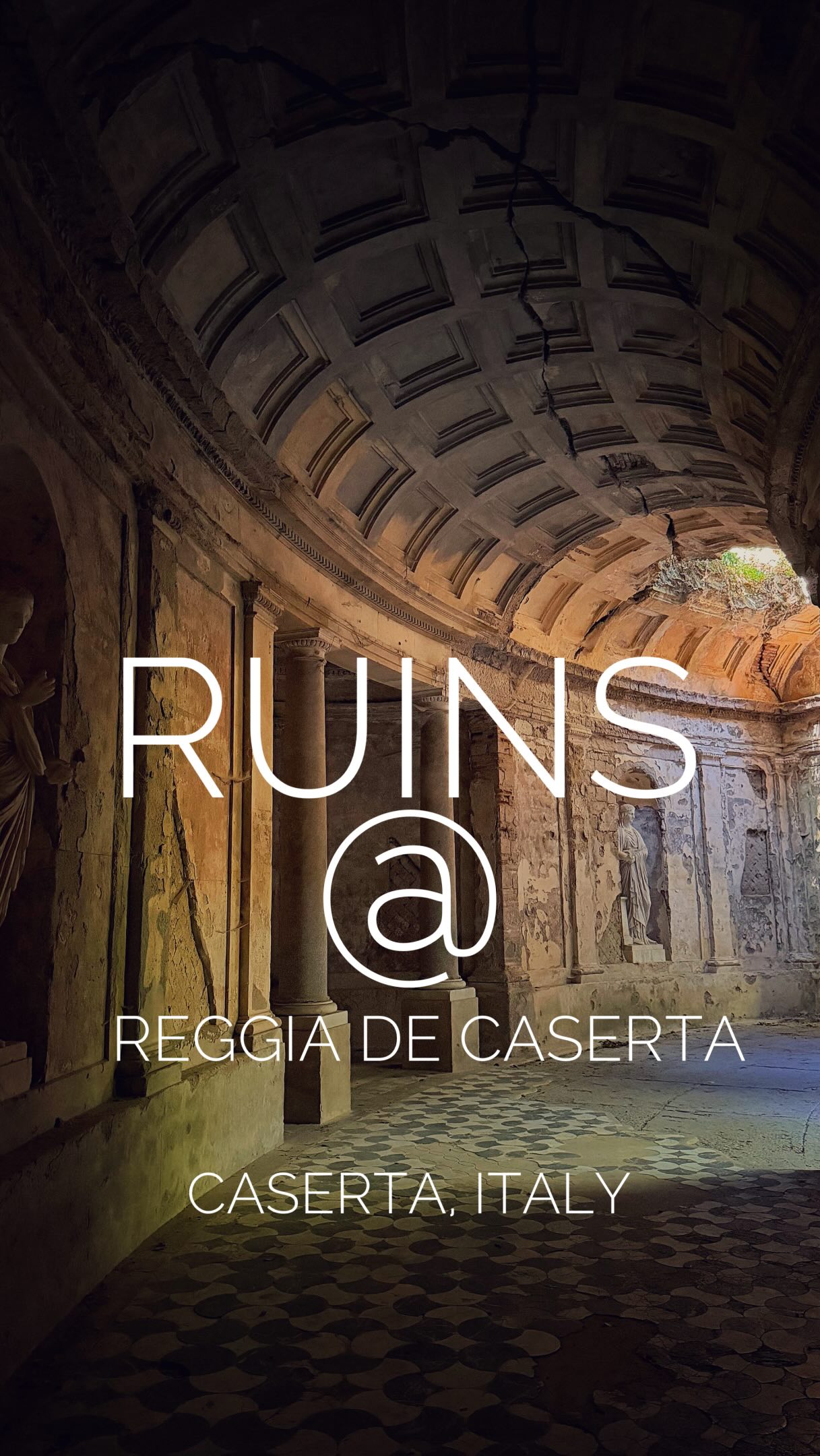 Italian Royal Palace Features Roman Ruins