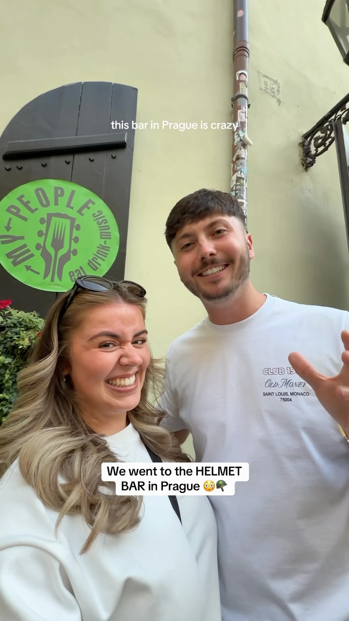 Prague Bar Offers Unique Helmet Drinking Challenge