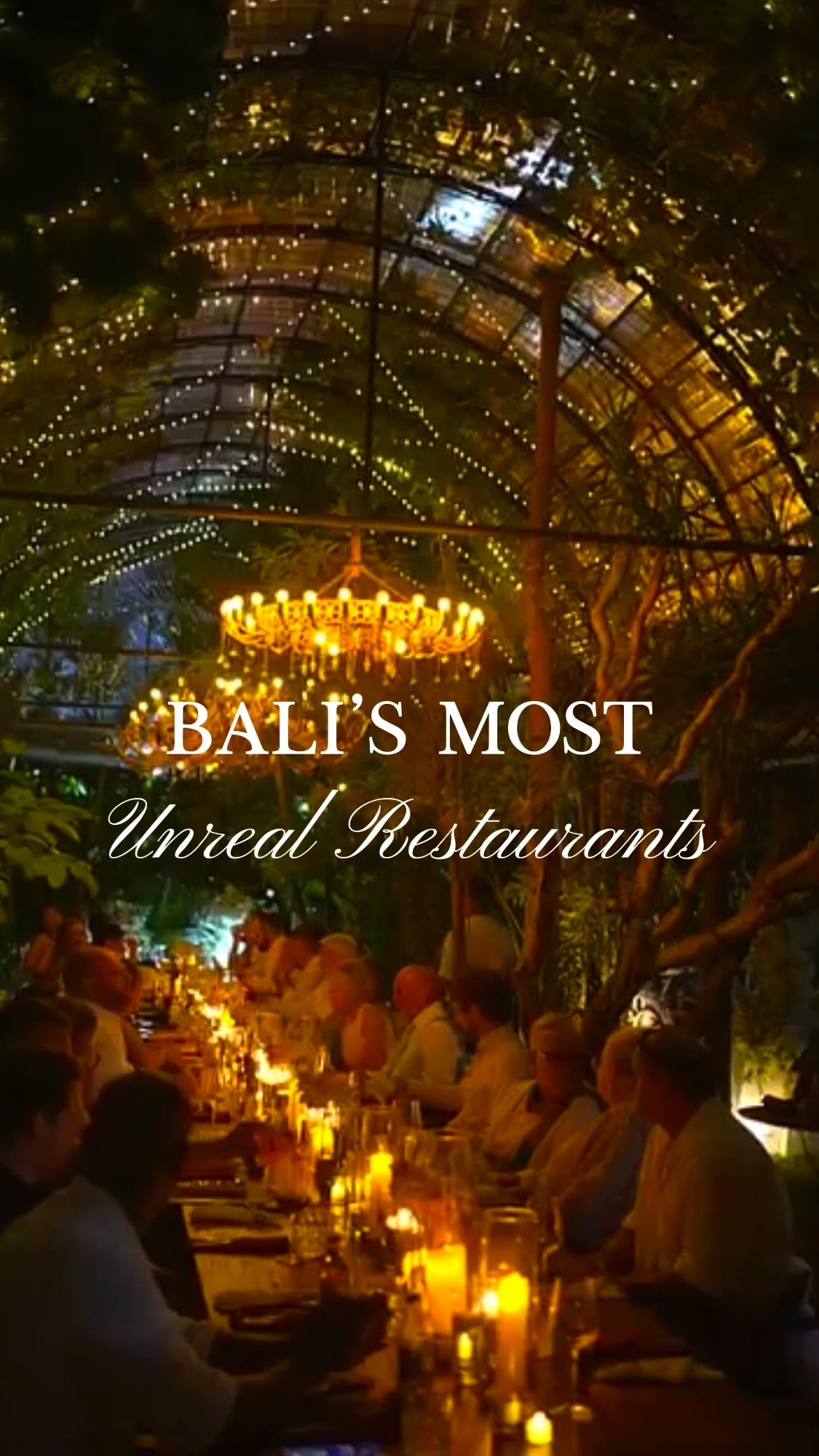 Bali's Most Unique Dining Experiences