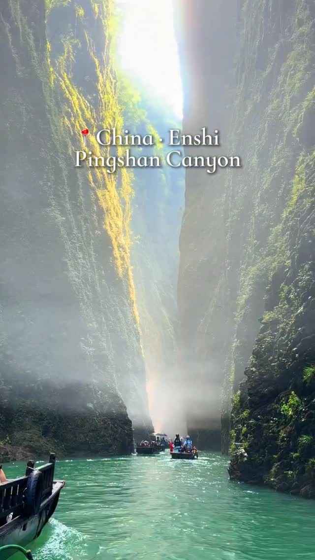 Pingshan Canyon Offers Ethereal Emerald Waters