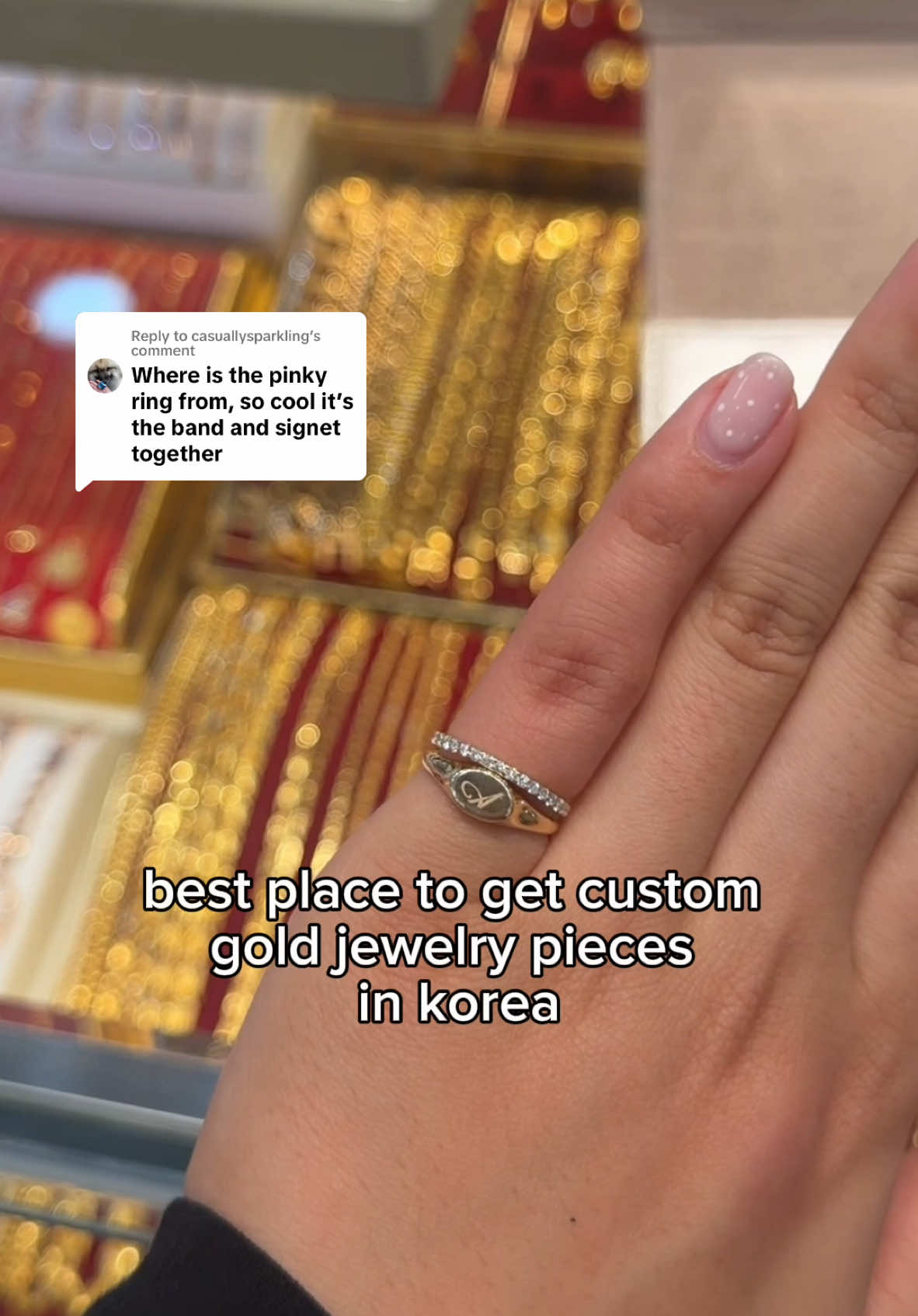 Custom Gold Jewelry in Seoul's Jongno District