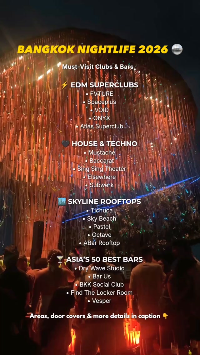 Bangkok's Top Rooftop Bars And Nightclubs