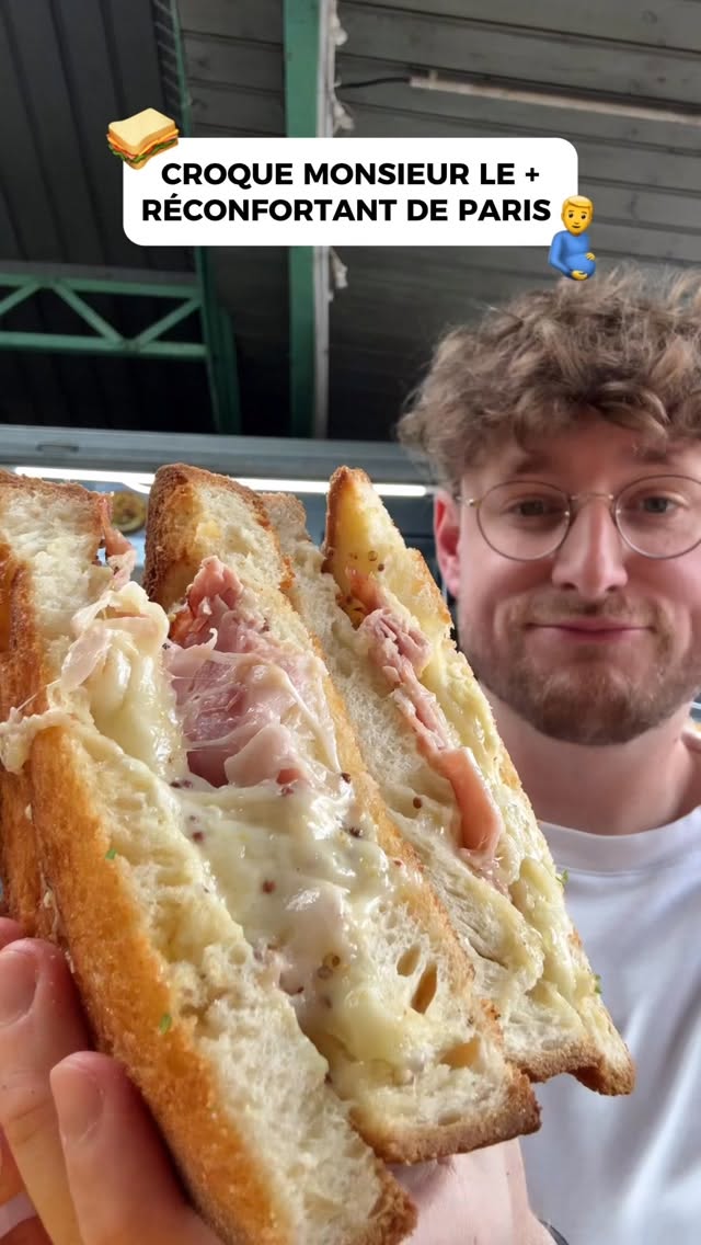 Paris's Best Croque Monsieur at Marché des Enfants Rouges