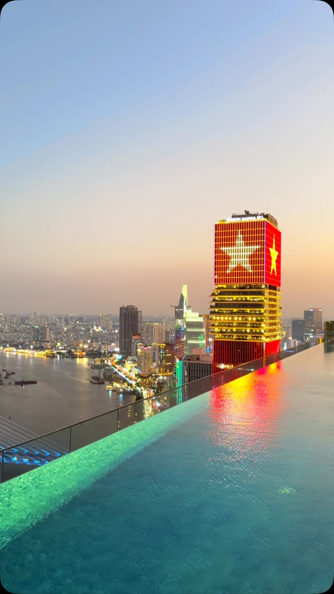 Vietnam Skyscraper Rooftop Pool Views