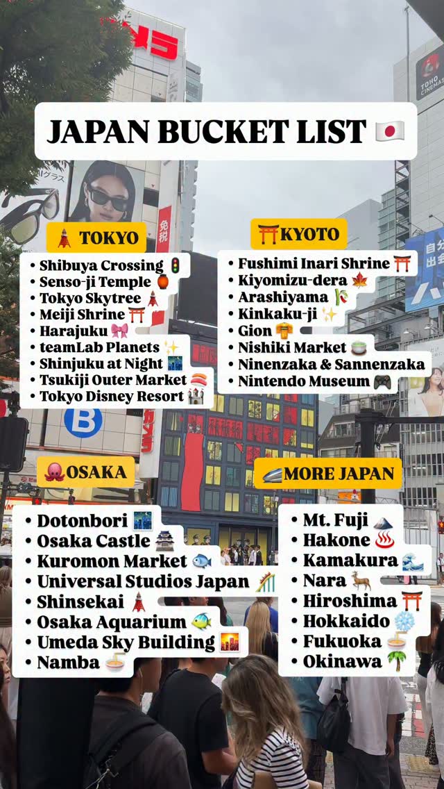 Top Destinations For Your Japan Bucket List