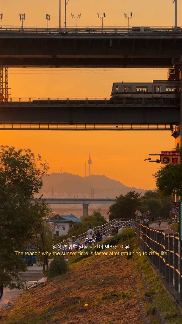 Seoul Landmarks Seen From Ttukseom Han River Park