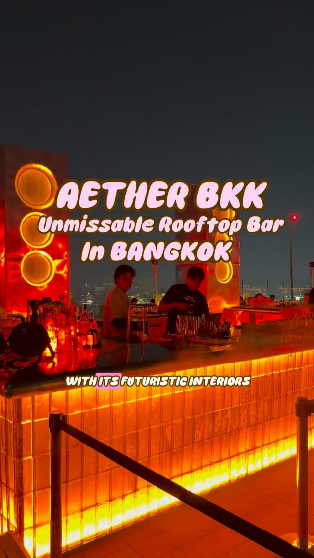 Futuristic Bangkok Rooftop Bar With Unique Cocktails
