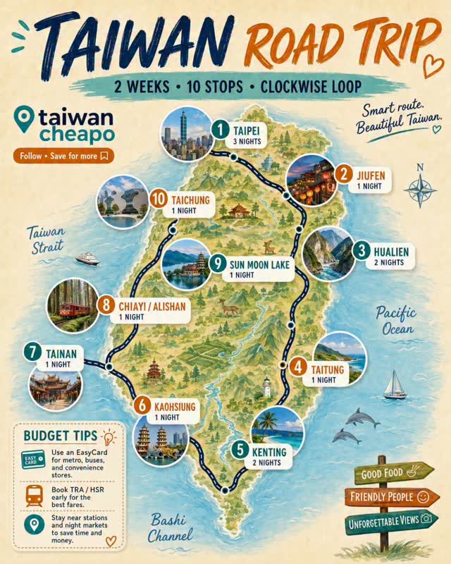 Taiwan Road Trip: Cities, Nature, and Culture
