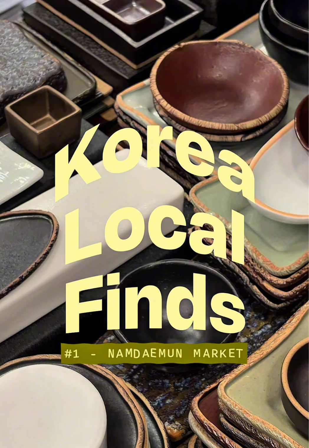 Namdaemun Market's Kitchenware and Dish Selection