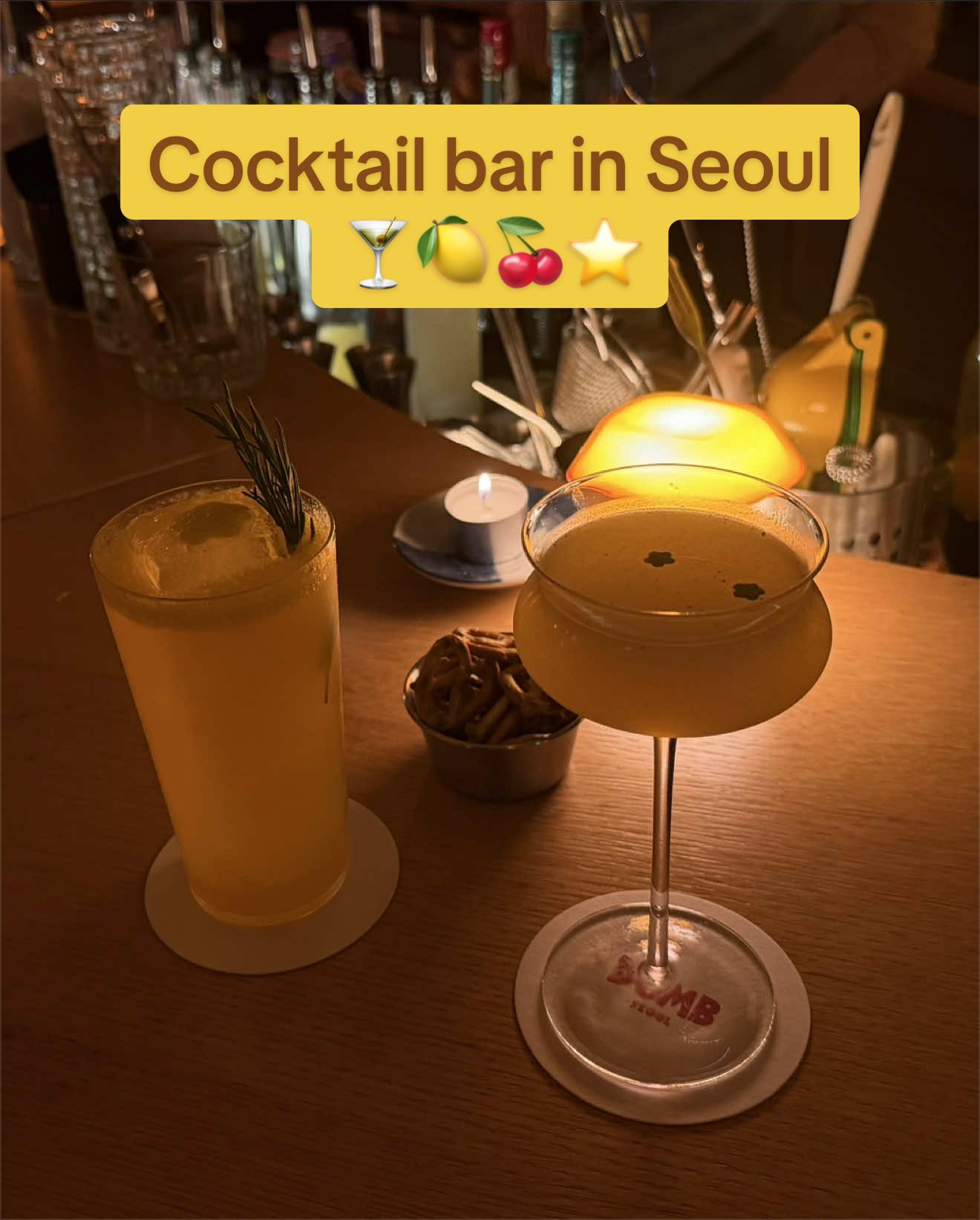 Dumb Seoul And Silly Aperitivo Cocktail Bars