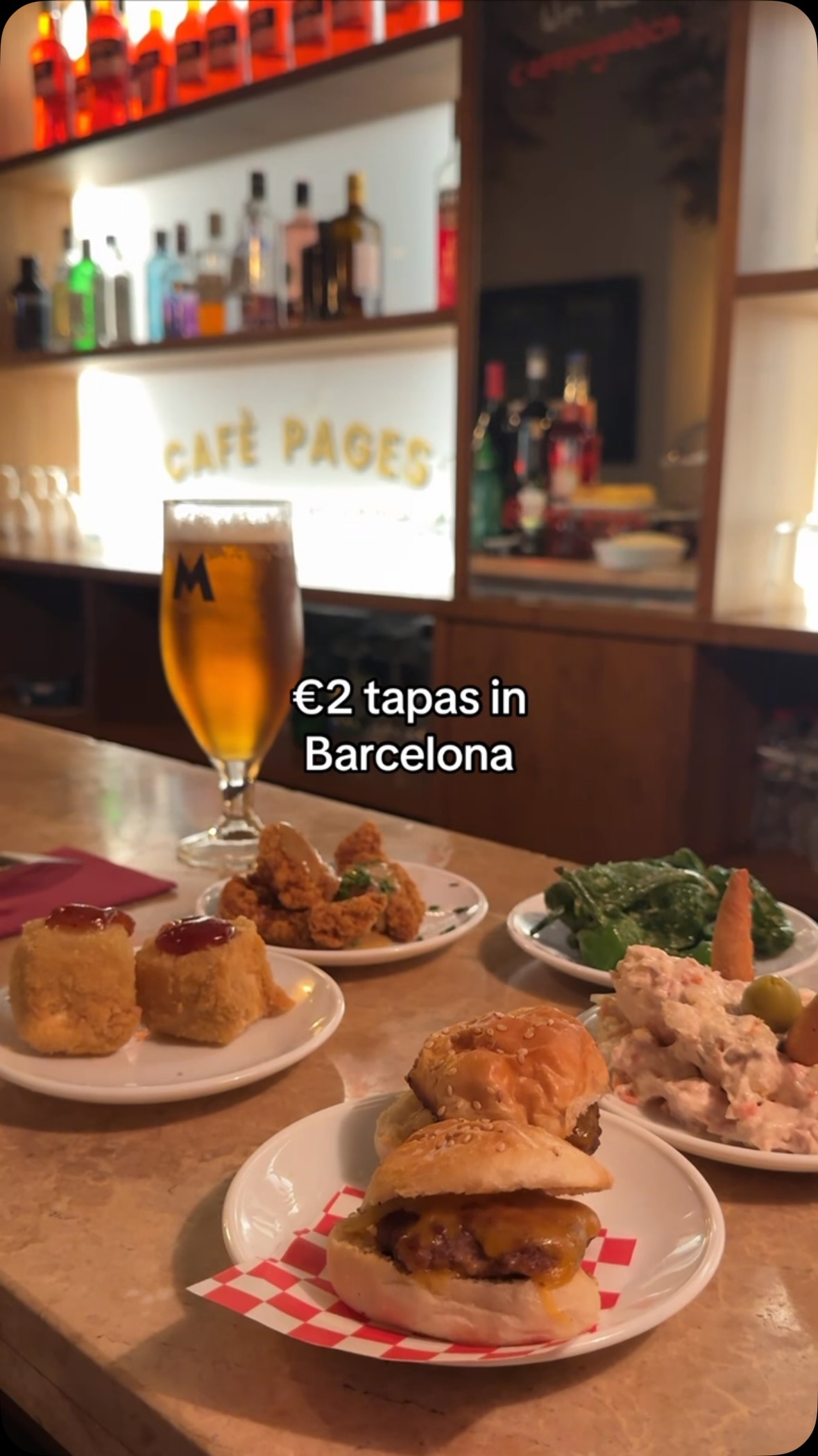 Barcelona Cafè Pagès Offers Affordable Tapas